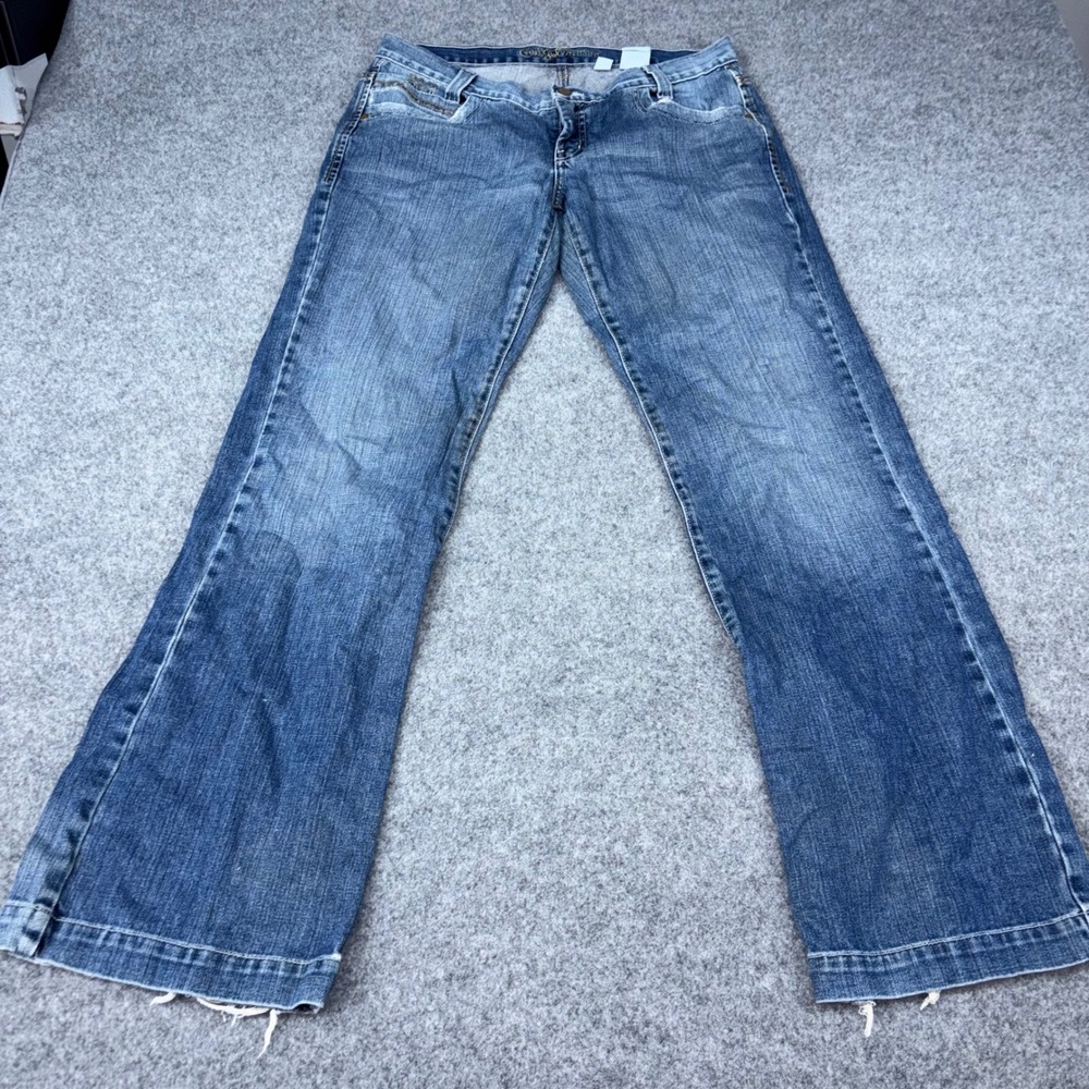 Cruel Girl Utility Fit Jeans Womens 11 Long Blue Denim Bootcut Western Workwear